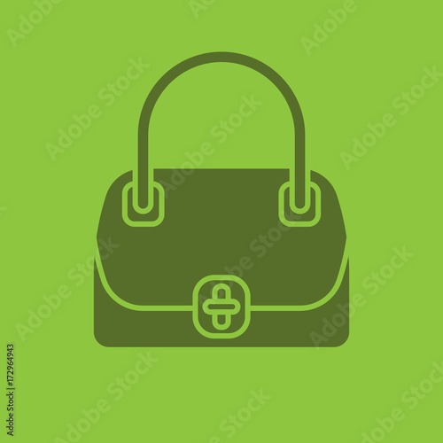 Women's handbag glyph color icon