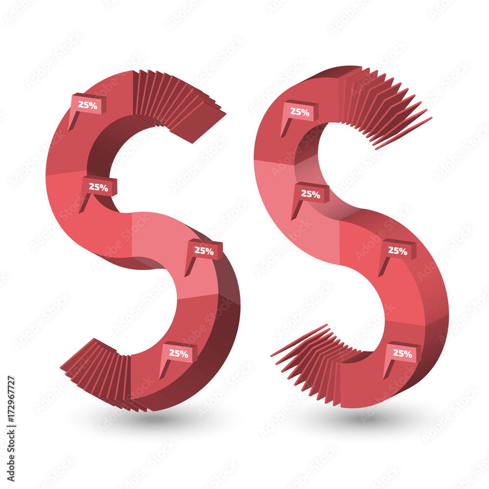 Three dimensional Infographics elements in vector Three dimensional Infographics elements in vector