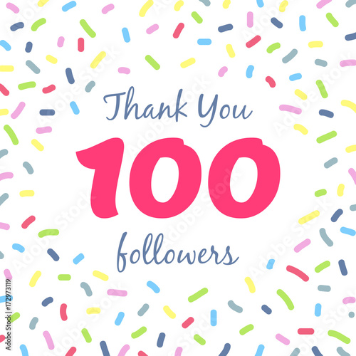 Thank you 100 followers network post