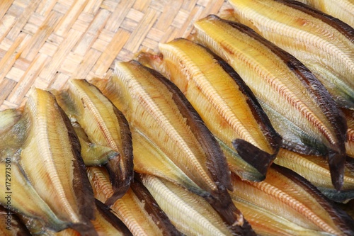 Dried fish for cooking in the market