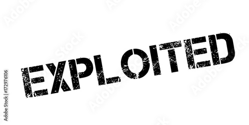 Exploited rubber stamp. Grunge design with dust scratches. Effects can be easily removed for a clean, crisp look. Color is easily changed.