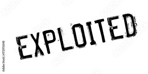 Exploited rubber stamp. Grunge design with dust scratches. Effects can be easily removed for a clean, crisp look. Color is easily changed.