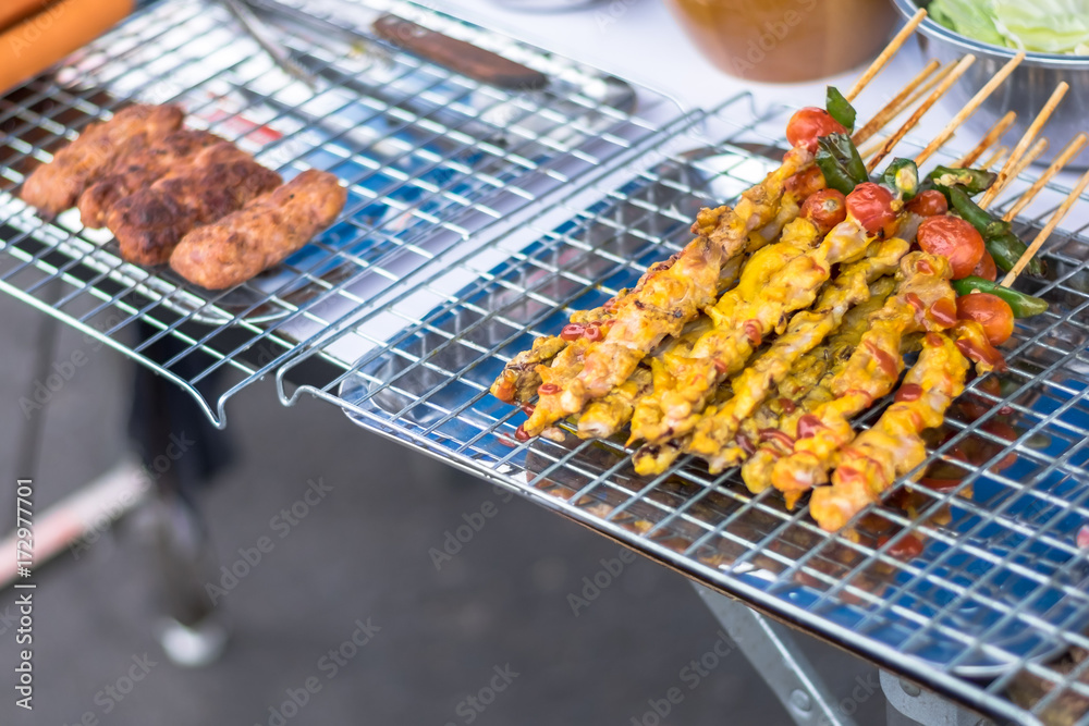 BBQ in street food