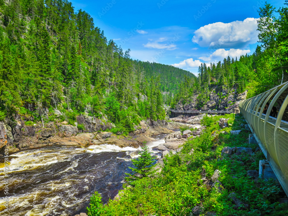 Fototapeta premium Road-tripping in Quebec region - Lake St Jean
