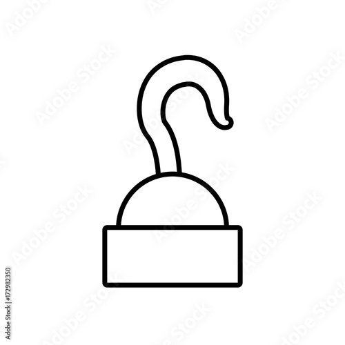Construction crane hook icon vector illustration graphic design