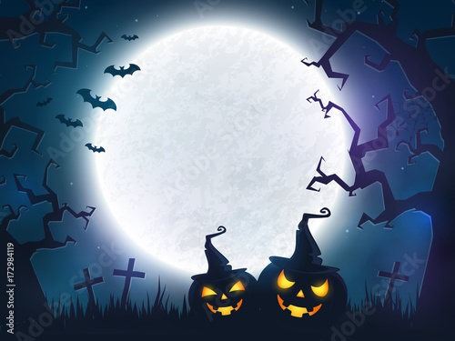 Halloween spooky background.