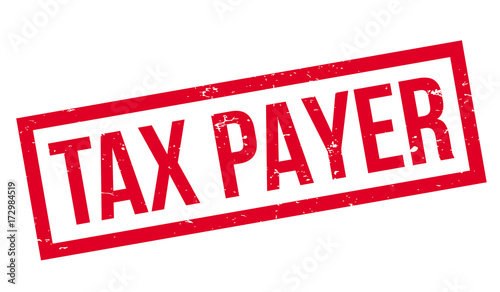 Tax Payer rubber stamp. Grunge design with dust scratches. Effects can be easily removed for a clean, crisp look. Color is easily changed.