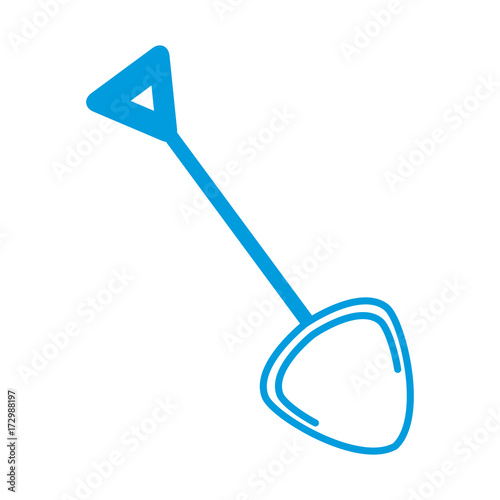 Shovel construction tool icon vector illustration graphic design