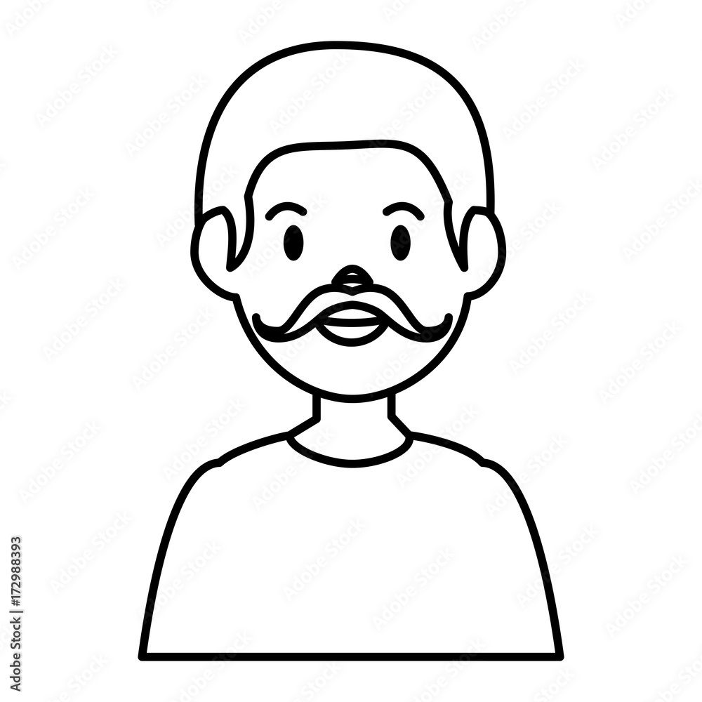 Fototapeta premium young man avatar character