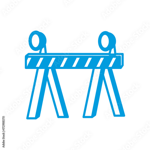 Construction barrier tool icon vector illustration graphic design