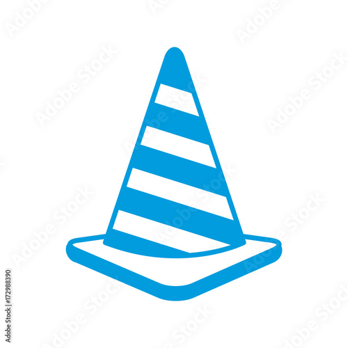 Construction traffic cone icon vector illustration graphic design