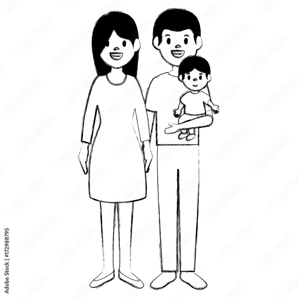 parent couple with son avatars characters parent couple with son avatars characters