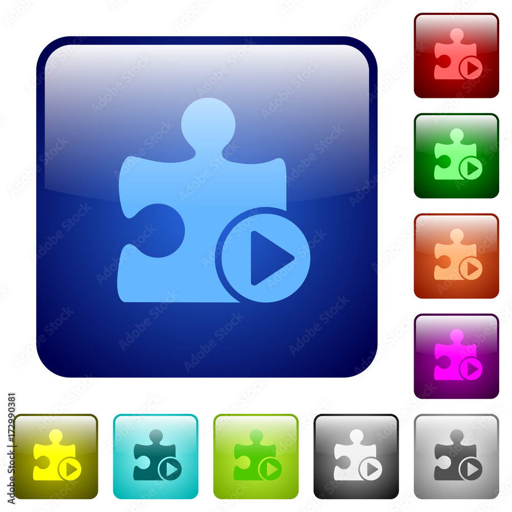 Run plugin color square buttons Run plugin color square buttons