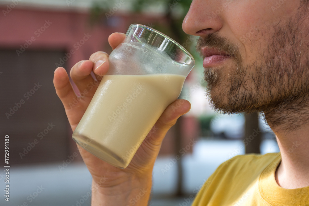 Horchata de chufa, Boisson de Valence, Espagne Horchata de chufa, Boisson de Valence, Espagne