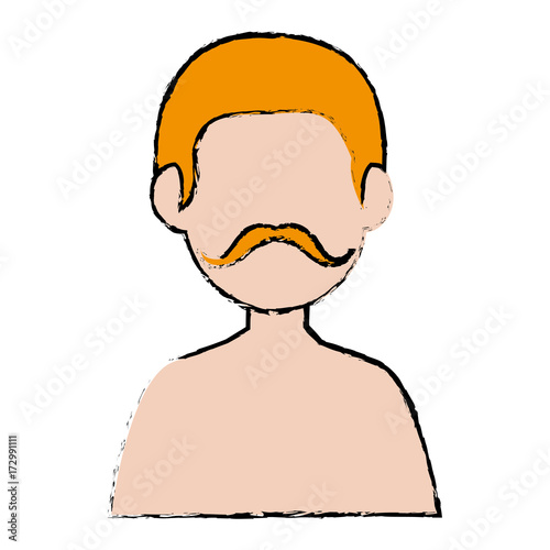 young man shirtless avatar character