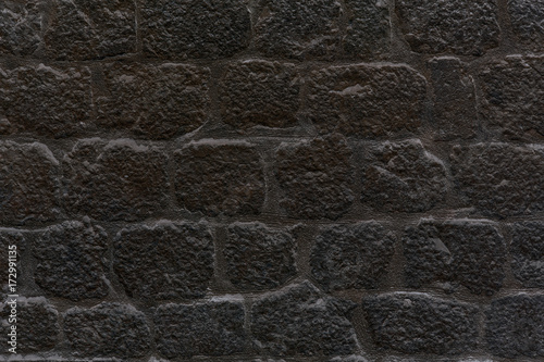 black stone medieval wall t...