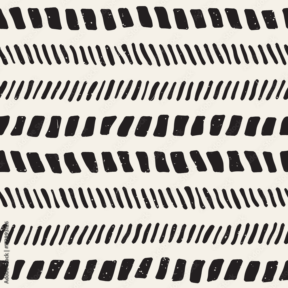 Hand drawn style seamless pattern. Abstract geometric tiling background in black and white. Vector doodle line lattice Hand drawn style seamless pattern. Abstract geometric tiling background in black and white. Vector doodle line lattice