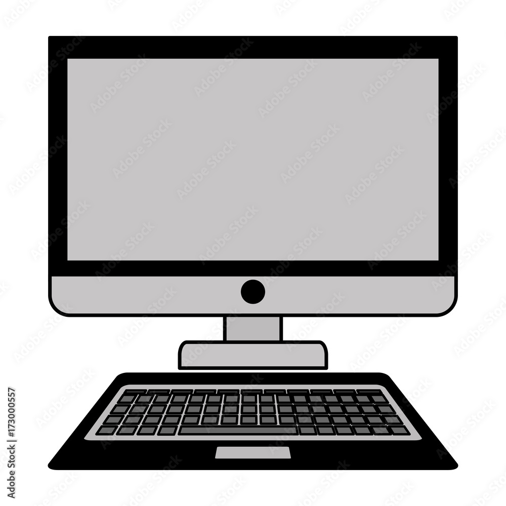 computer desktop isolated icon computer desktop isolated icon