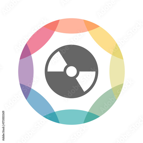 farbiges Icon - CD - Compact Disc