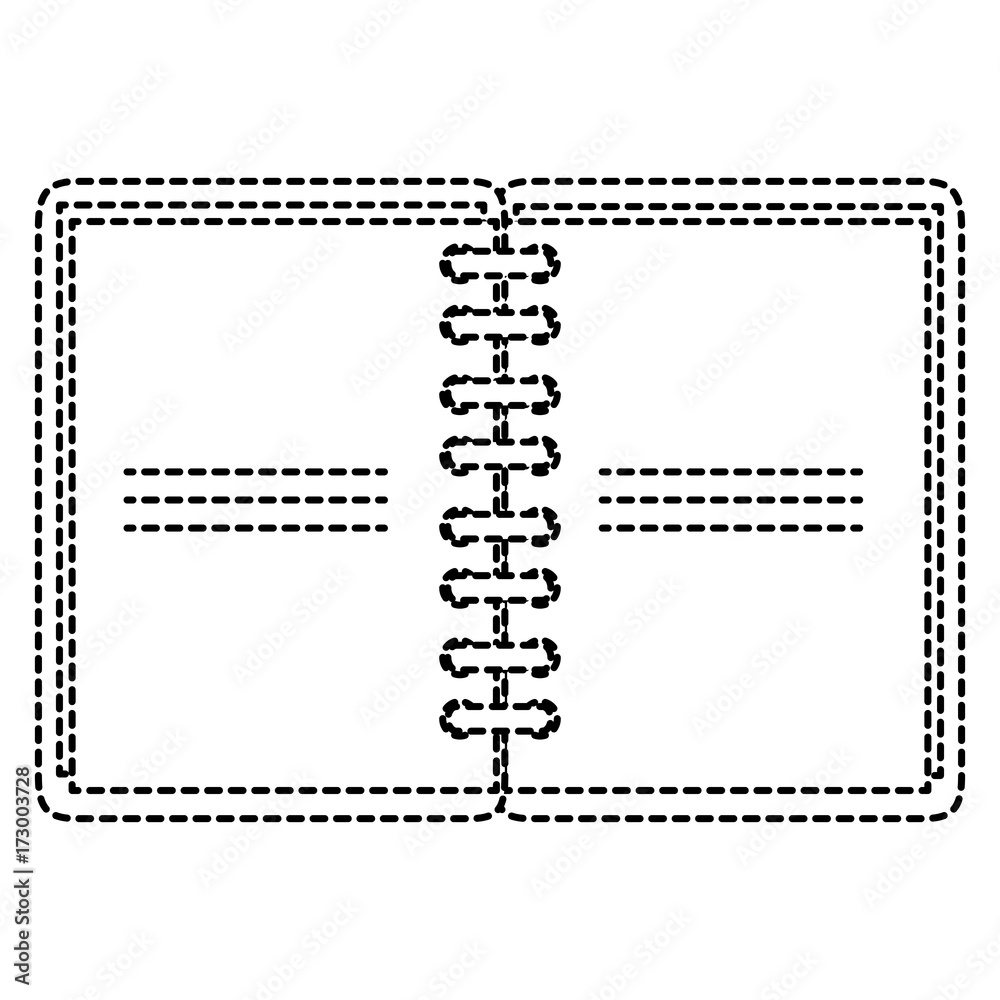 notebook school isolated icon