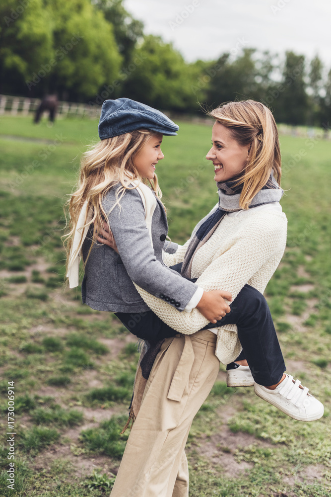 Fototapeta premium mother and daughter