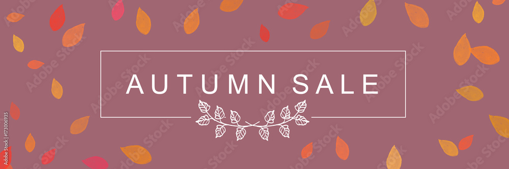 Autumn Sale - Typographie - Banner