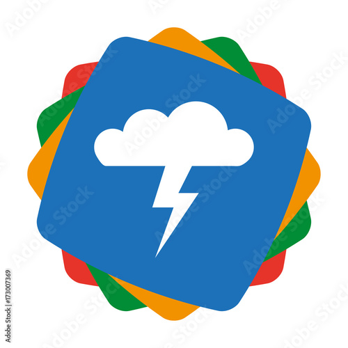 App Icon bunt - Gewitterwolke