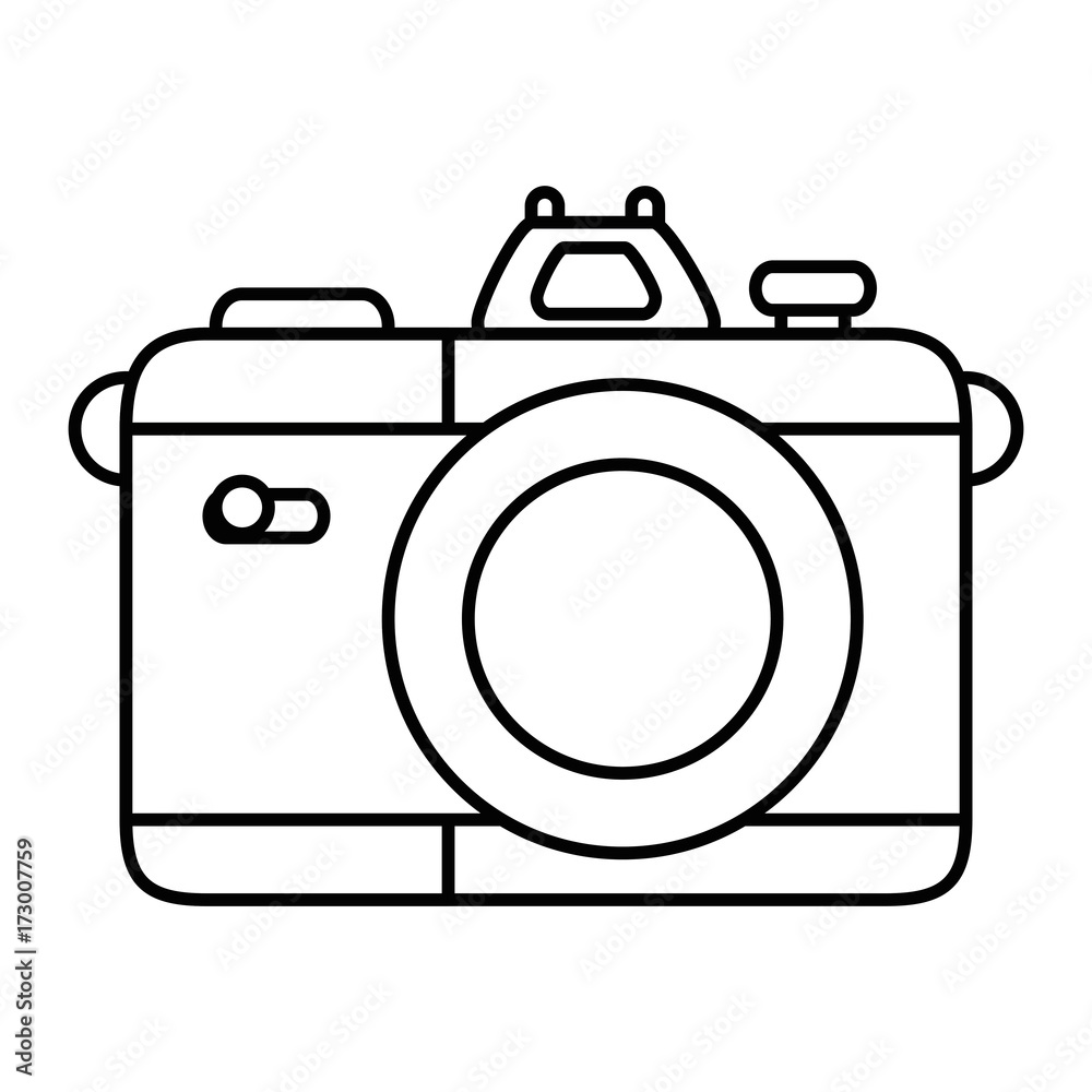 camera photographic isolated icon camera photographic isolated icon