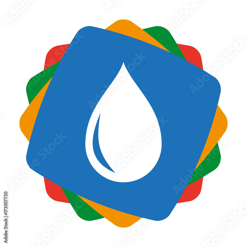 App Icon bunt - Tropfen - Wasser