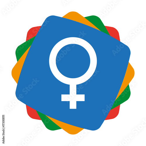 App Icon bunt - Symbol Weiblich