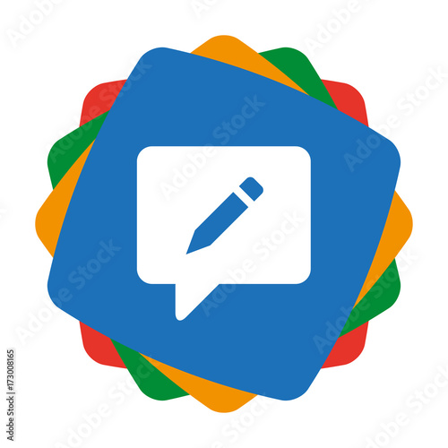 App Icon bunt - bearbeiten - Sprechblase