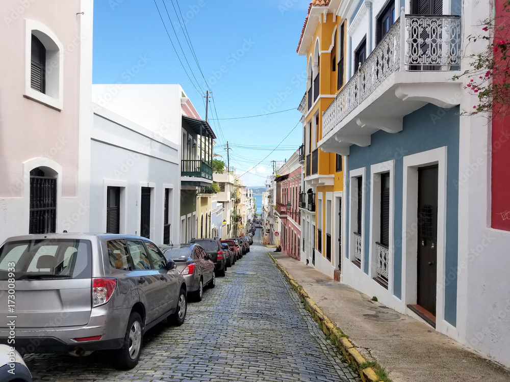 Old town San Juan, Puerto Rico.