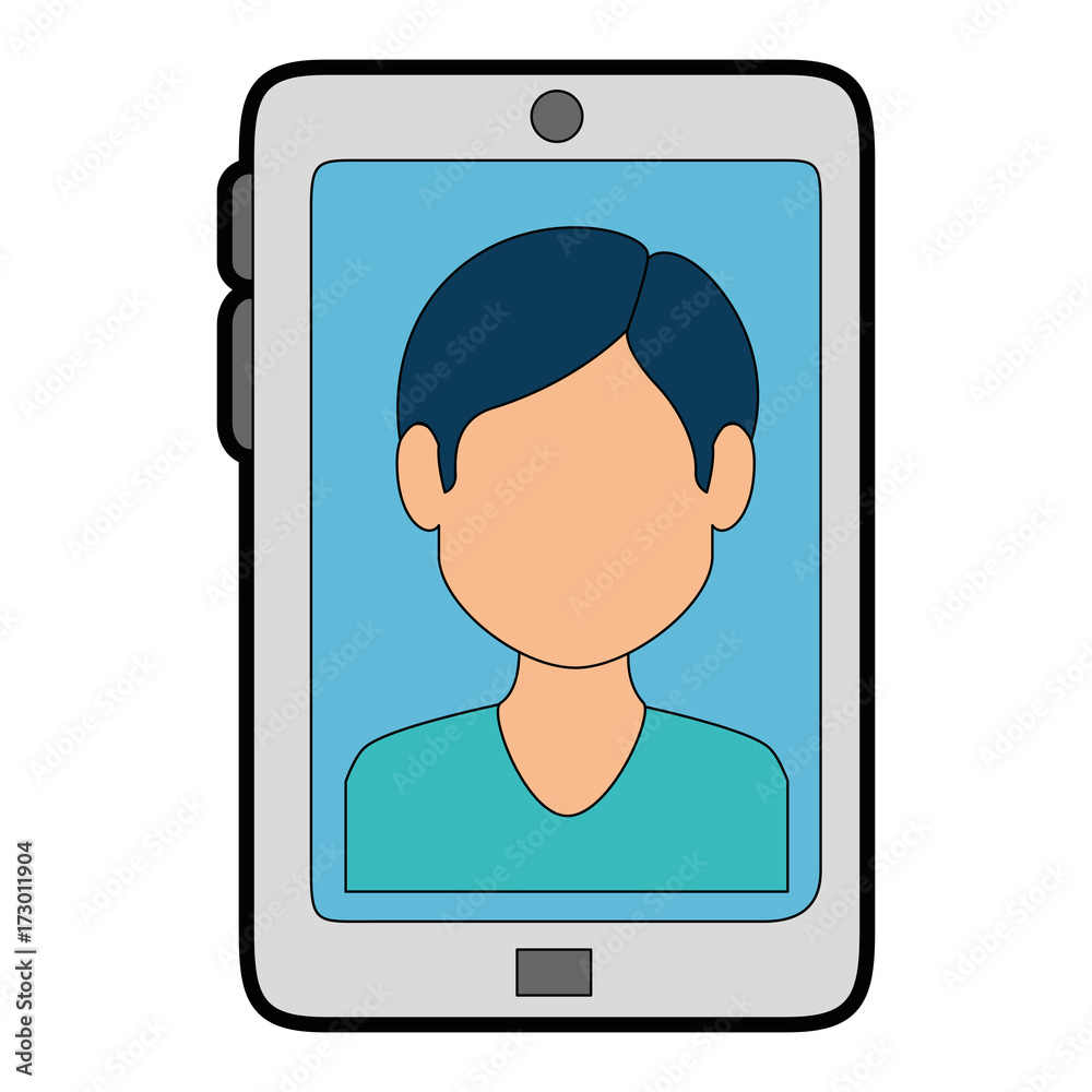 smartphone device with contact picture smartphone device with contact picture