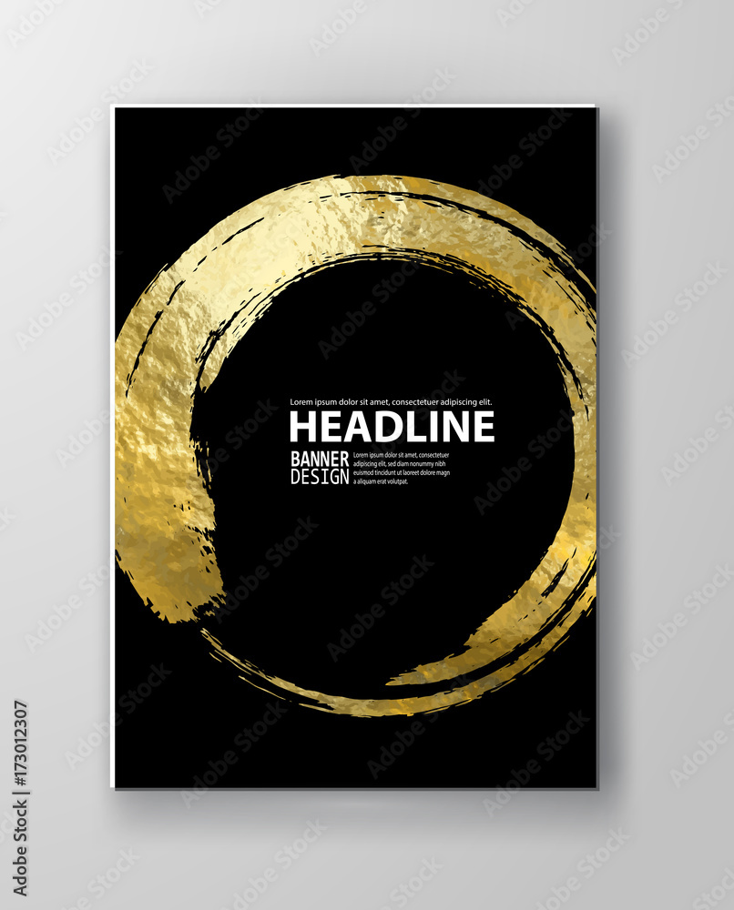 Vector Black and Gold Design Templates Stock Vector Adobe Stock