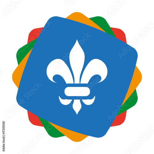 App Icon bunt - Lilie - Ornament