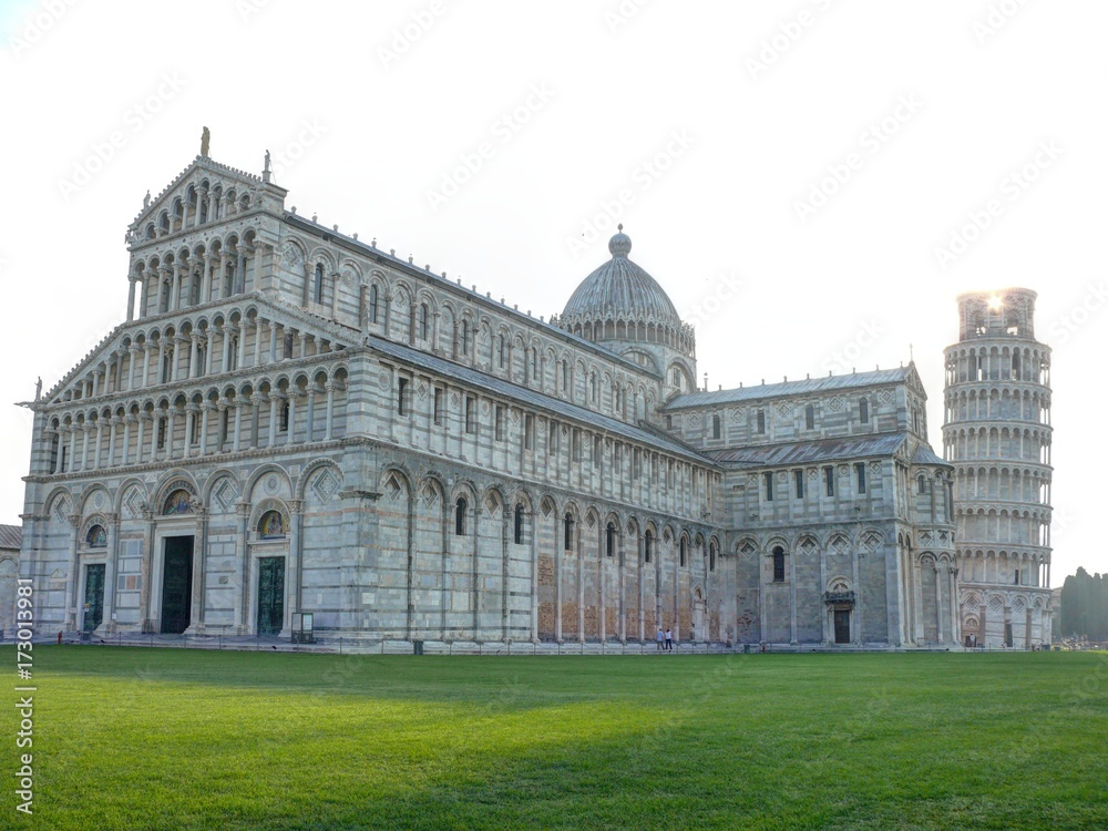 Pisa Cathedral and Leaning Tower, The square of Miracles in Pisa, Tuscany, Italy