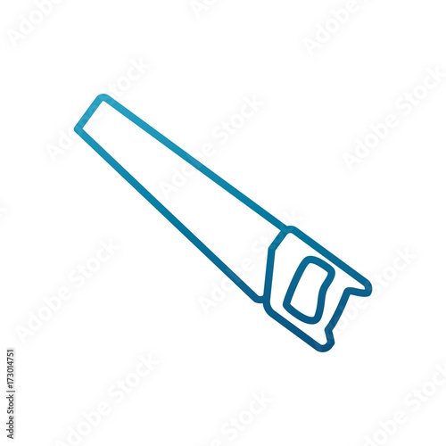 Saw construction tool icon vector illustration graphic design
