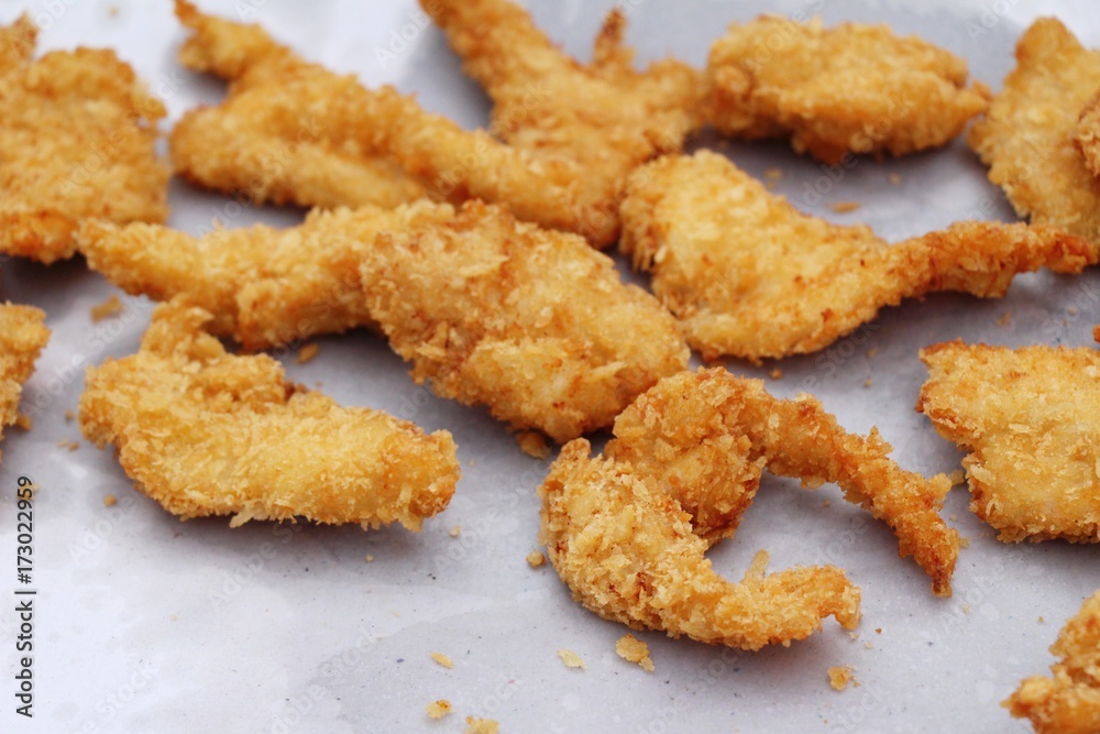 Fried chicken is delicious in the market Fried chicken is delicious in the market