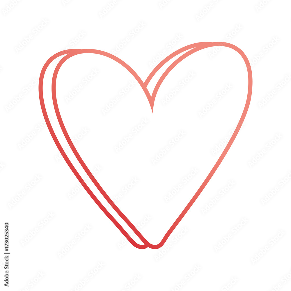 heart icon over white background vector illustration 