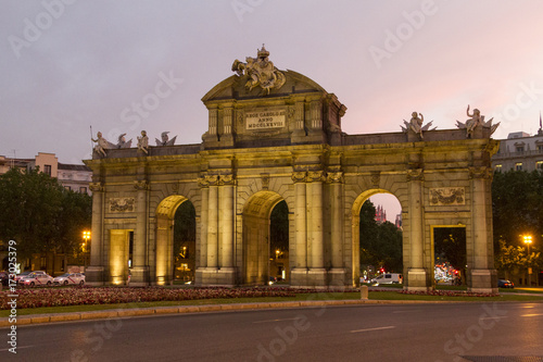 The Alcala Door (Puerta de Alcala) is a one of the ancient doors of the city of Madrid Spain.
