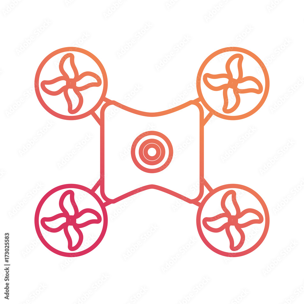 drone icon over white background vector illustration drone icon over white background vector illustration