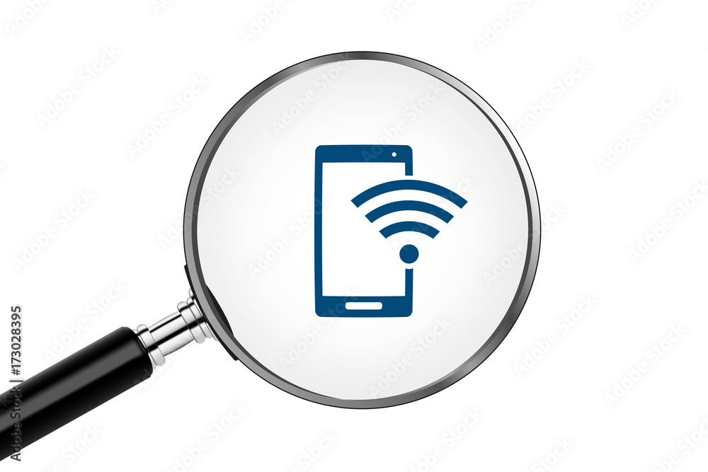 Lupe sucht/findet - Smartphone - WLAN Lupe sucht/findet - Smartphone - WLAN