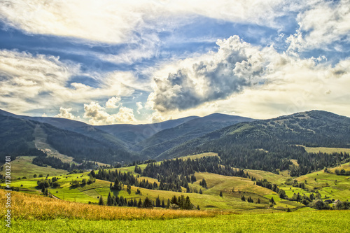 Viewn on the mountains. Carpathians  Podobovets