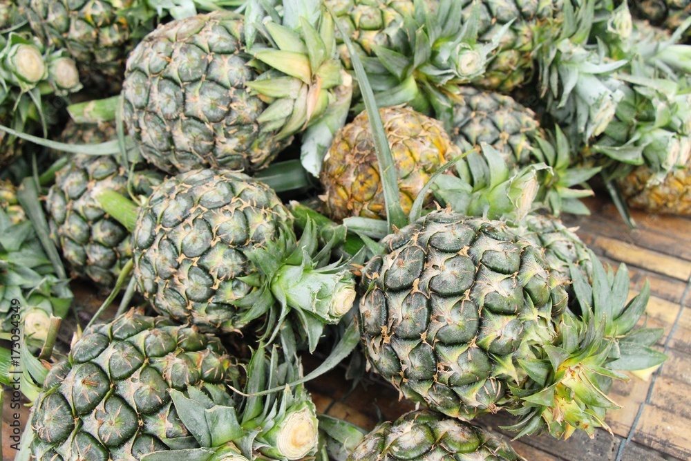 Fresh pineapple is delicious in the market Fresh pineapple is delicious in the market