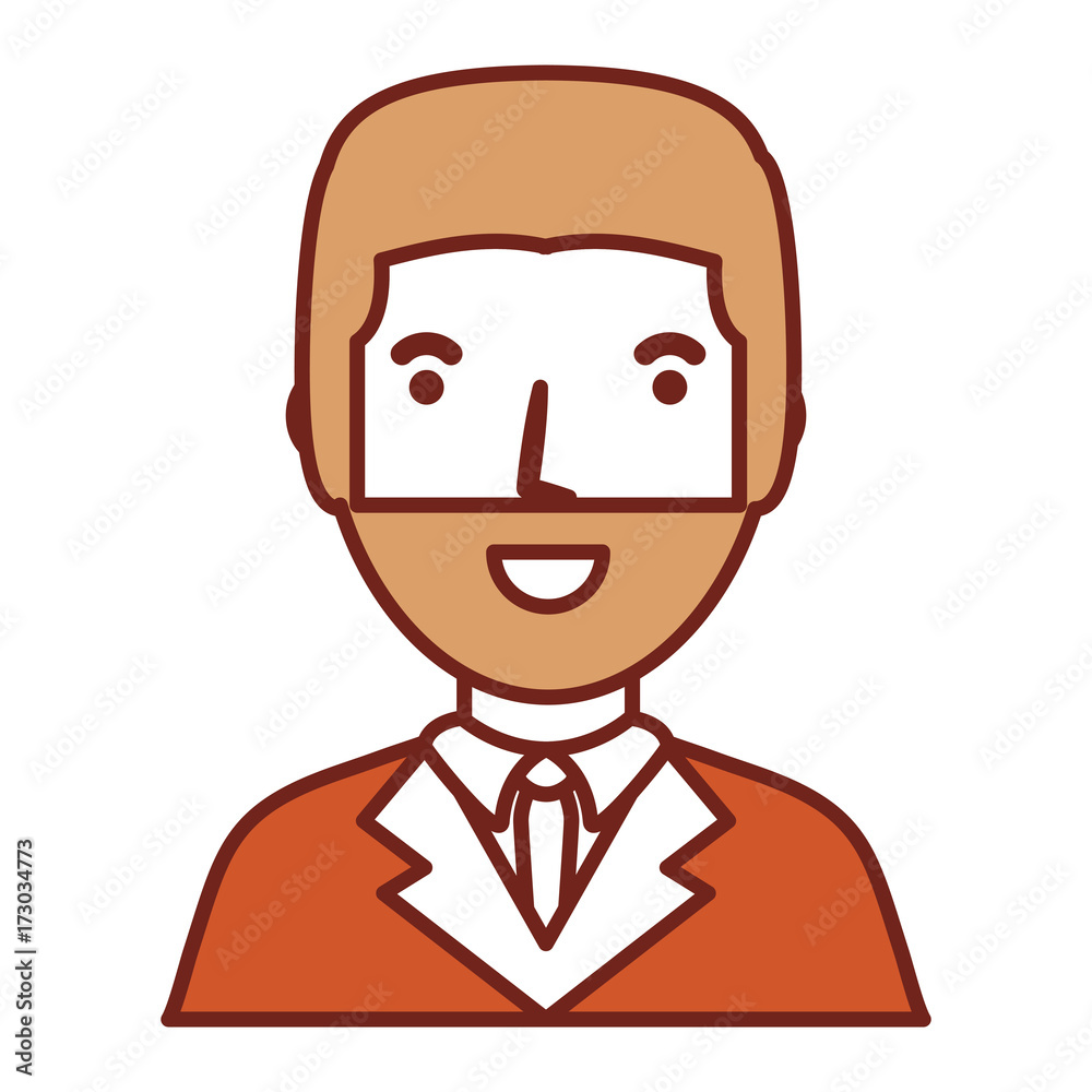 cartoon lawyer icon over white background vector illustration
