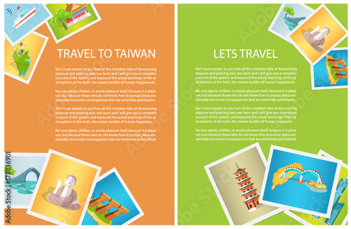 Two Vertical Cards Travel to Taiwan and Lets Go