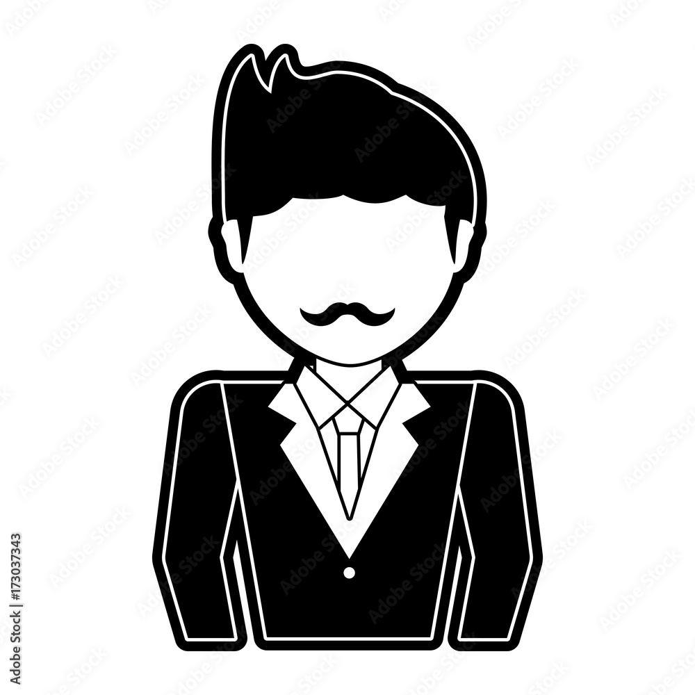businessman icon over white background vector illustration businessman icon over white background vector illustration