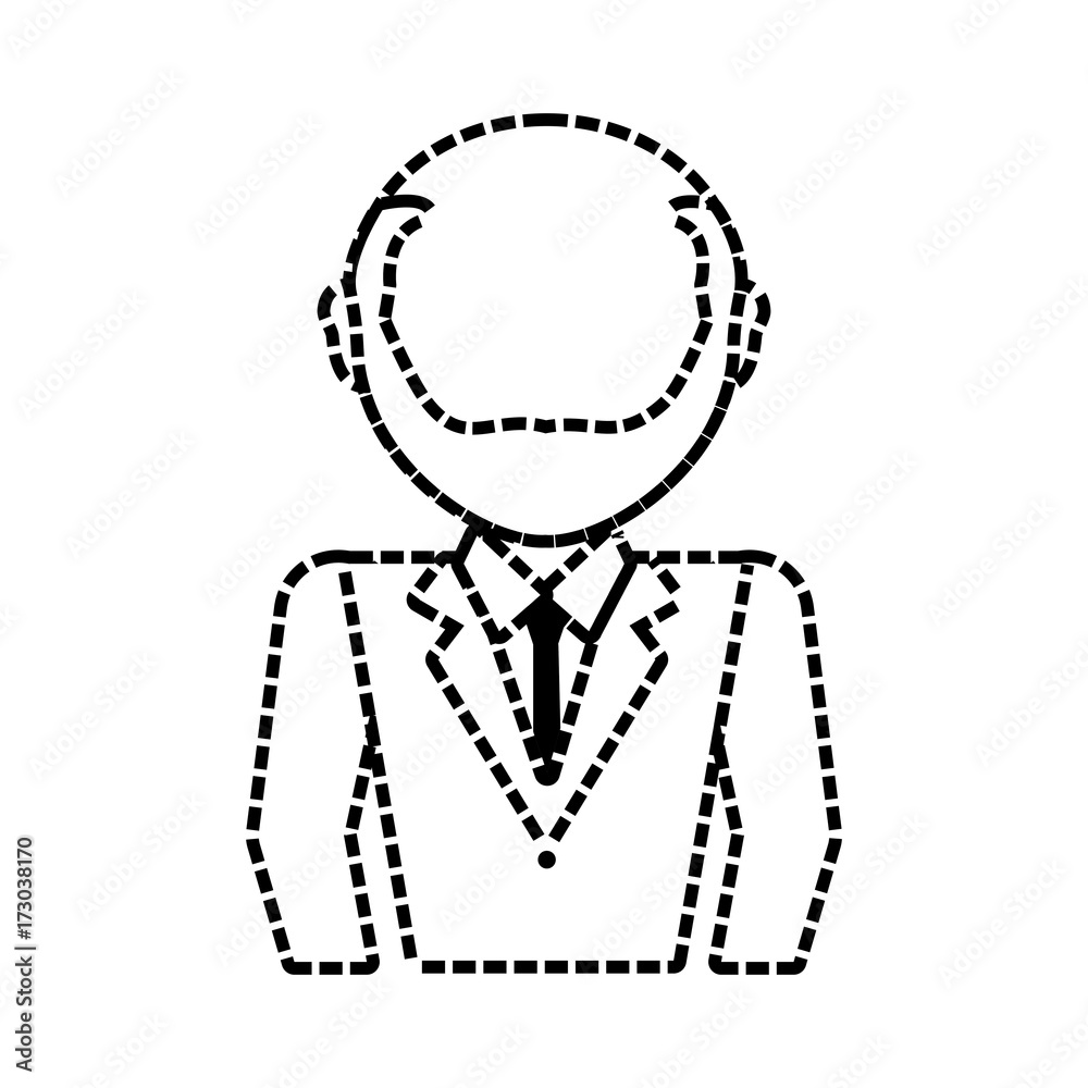 Obraz premium businessman icon over white background vector illustration