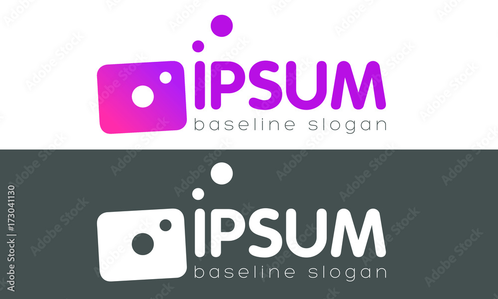 Logo or signature Photo Template Design Vector