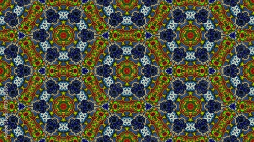 Kaleidoscopic vj seamless loop